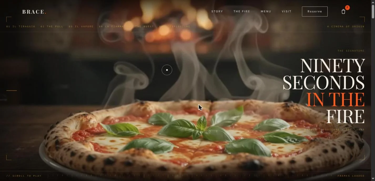 BRACE website design